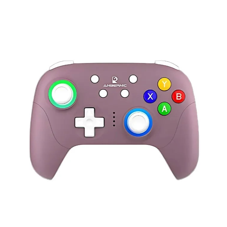 Vue avant de la manette ANBERNIC RG P01 avec effets RGB