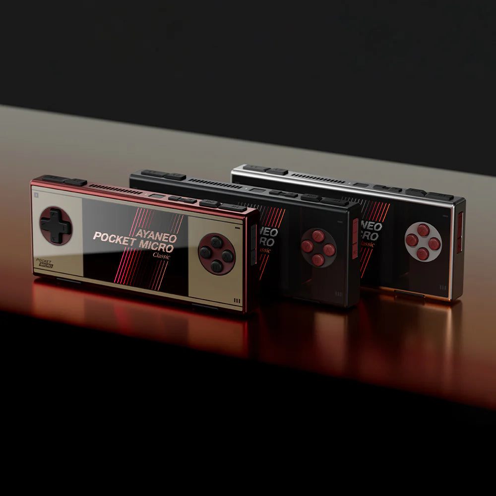 AYANEO Pocket Micro Classic – Mini console Android premium, consoles portables mini taille avec sticks Hall.