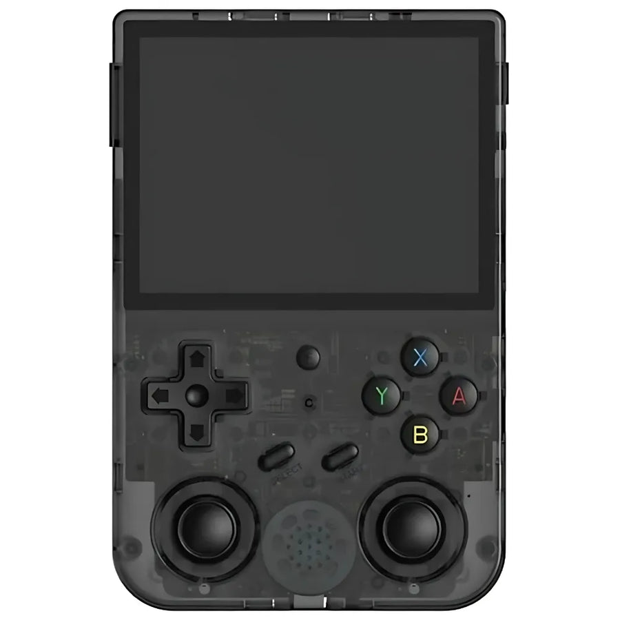 Anbernic RG353V, console rétro portable à écran IPS, noire vue de face