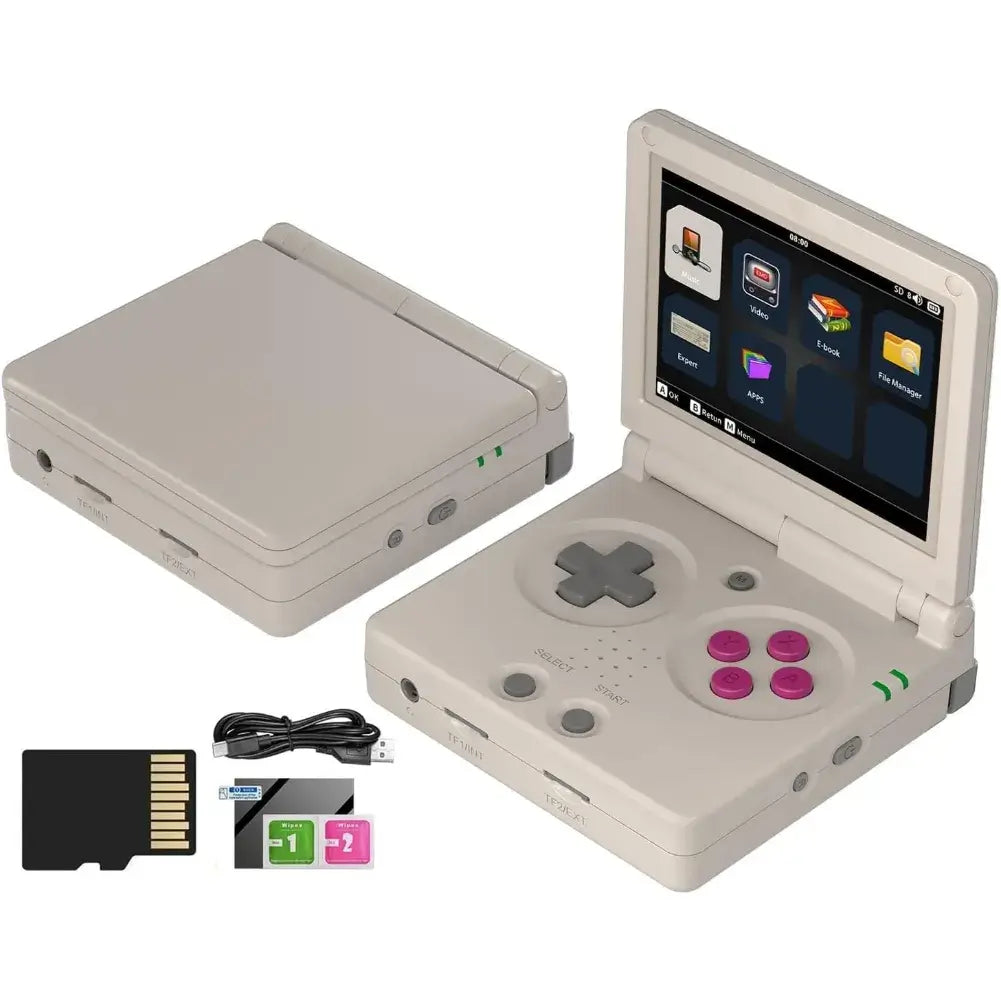 console rétro portable RG35XXSP Gris