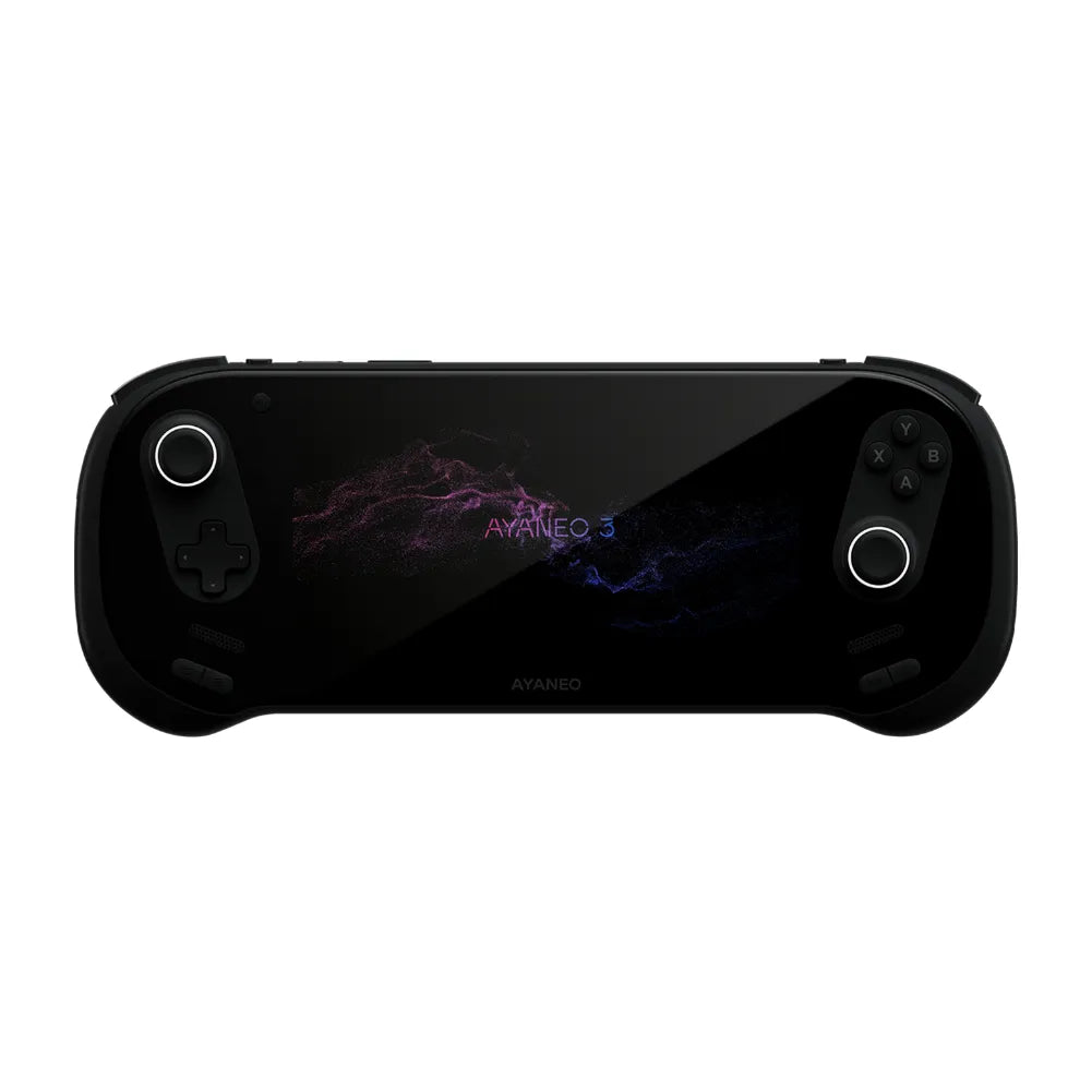 Contrôleur AYANEO 3 AMD Ryzen™ AI avec écran OLED et design ergonomique.