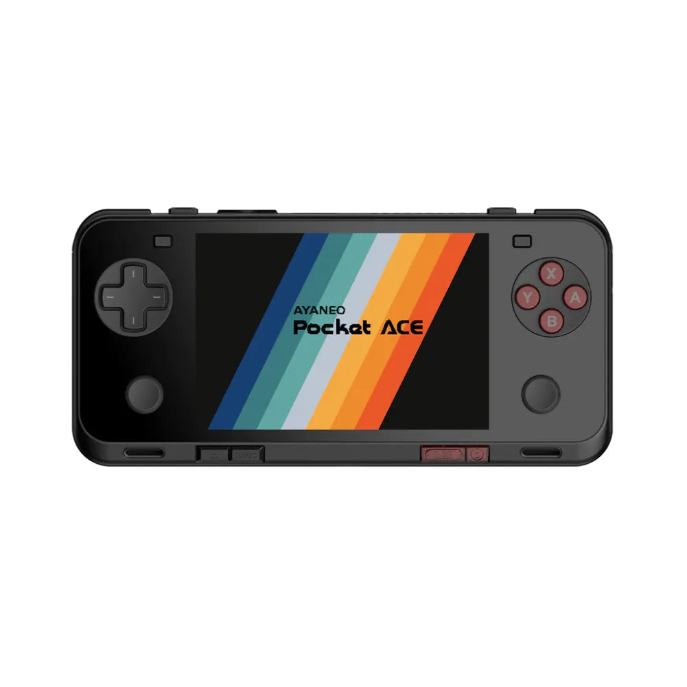 AYANEO Pocket ACE G3x Gen 2 vue de face avec écran coloré et commandes.