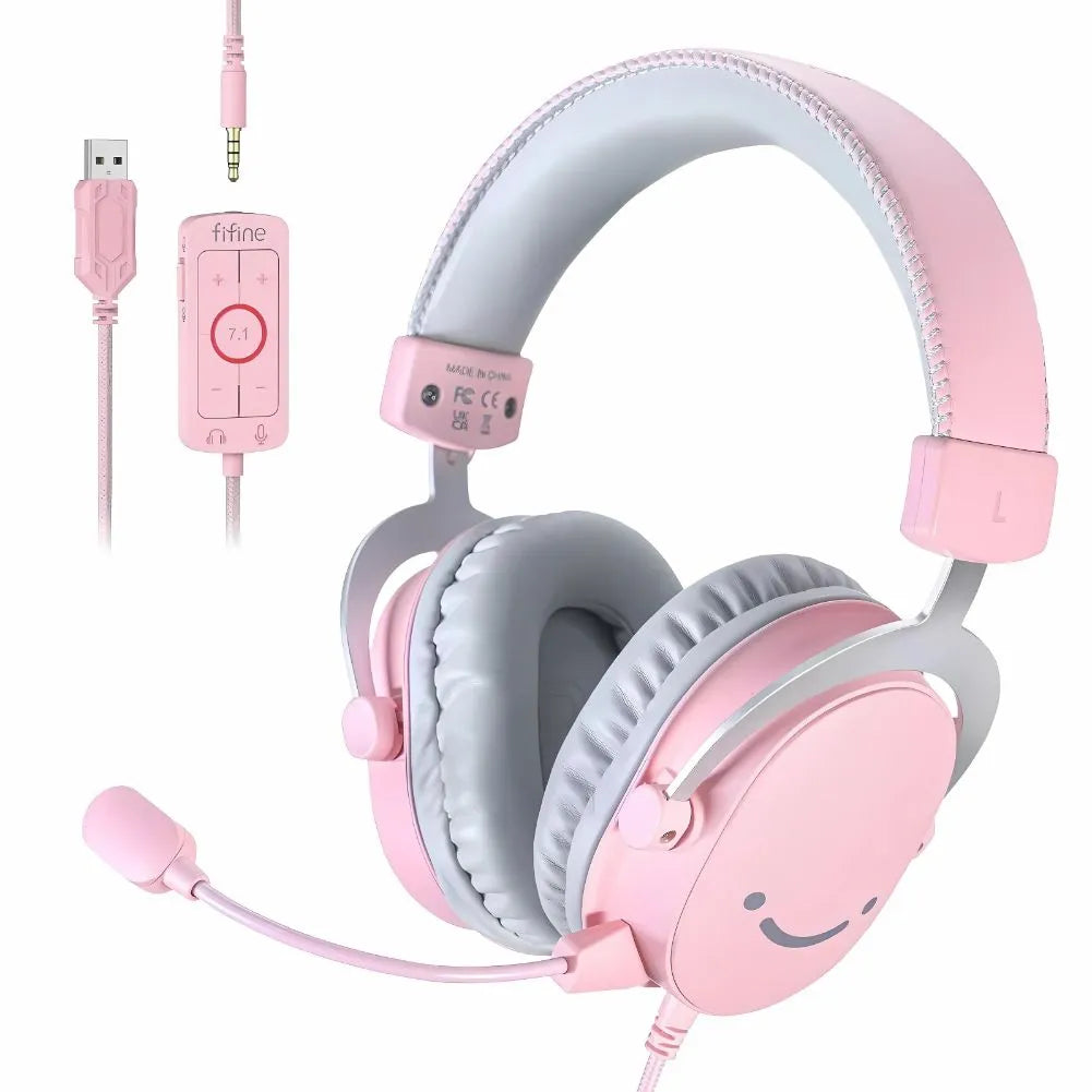 Casque Filaire Fifine H9 de couleurs Rose