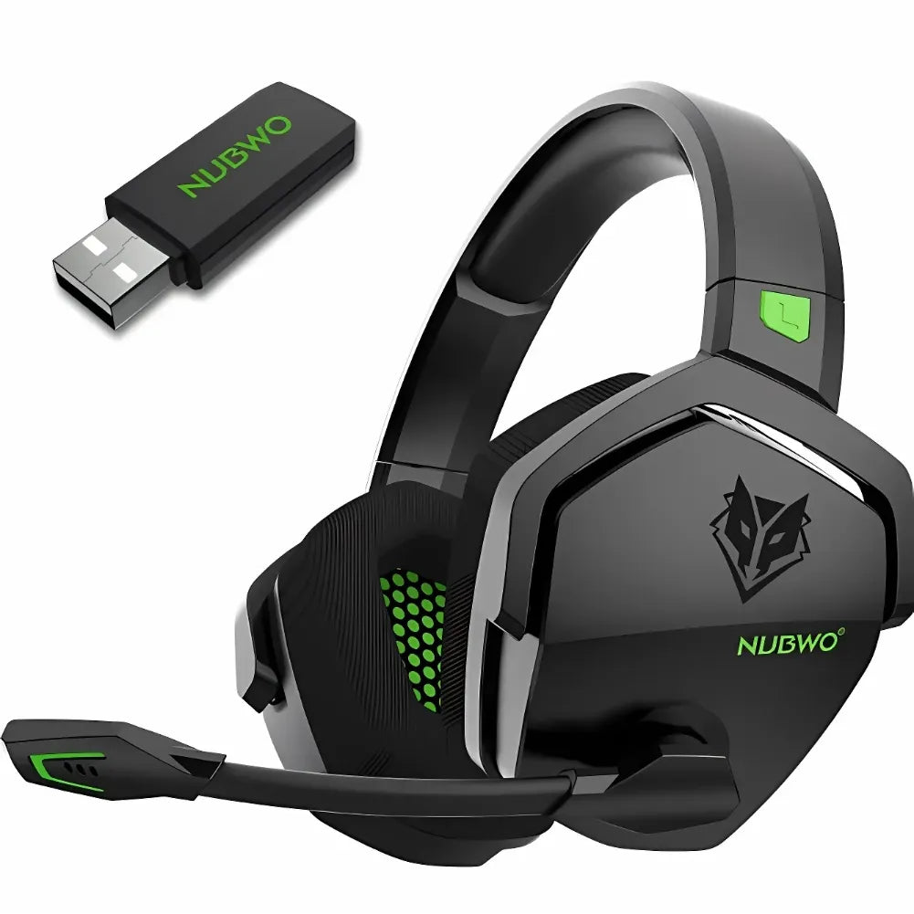 Design ergonomique et finition élégante du casque NUBWO G06 Vert.
