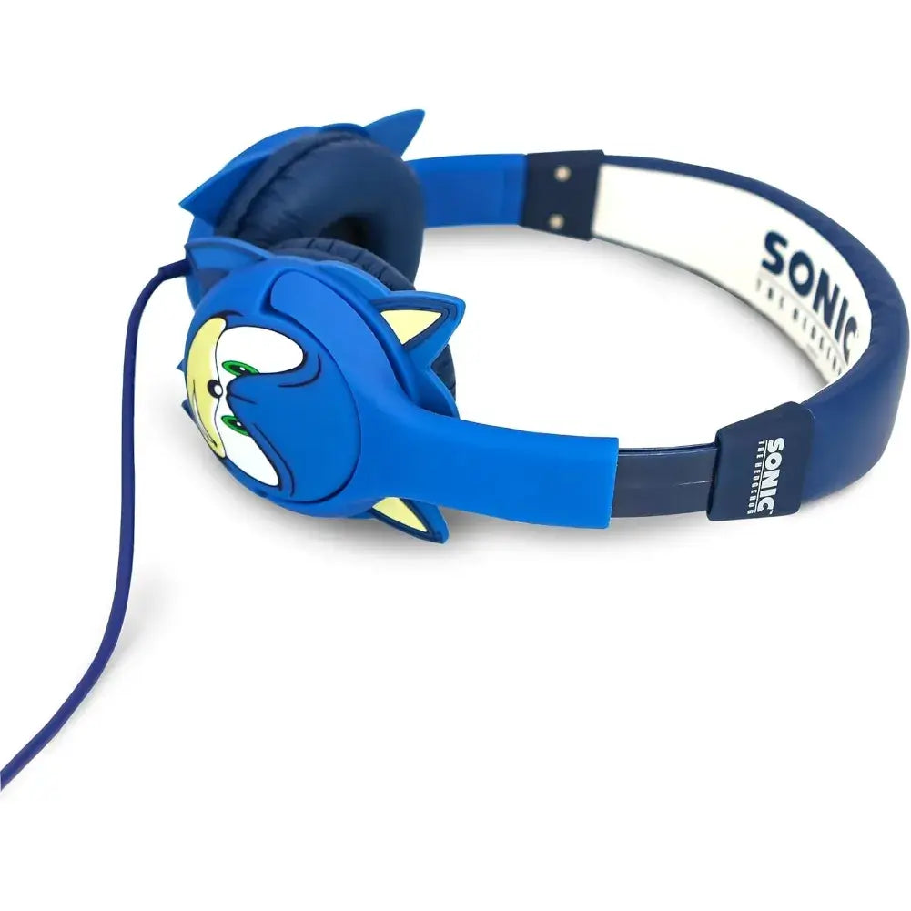 Vue latérale du casque enfant Sonic The Hedgehog