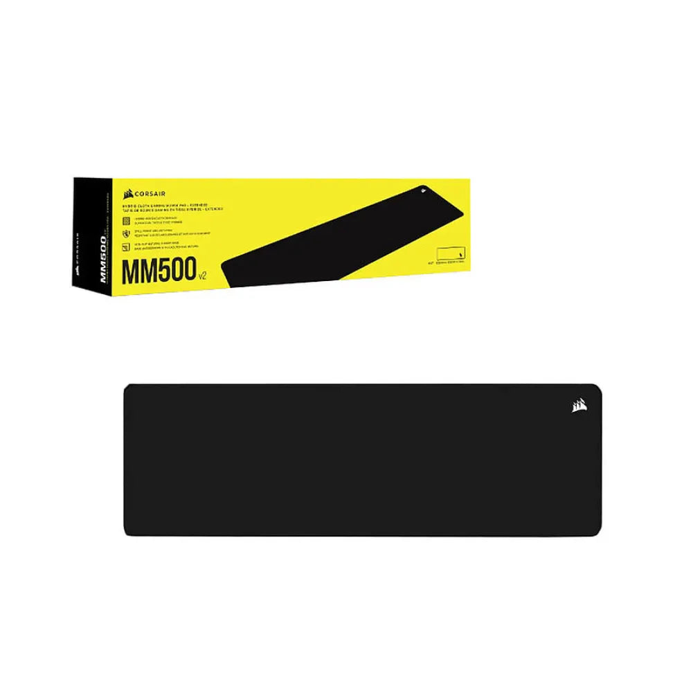 Corsair MM5000 V2 XXL gaming mouse pad with micro-woven surface and non-slip base, ideal for gamers.
