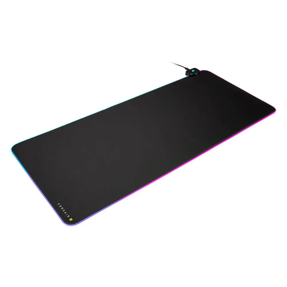 Corsair MM700 RGB XXL Gaming Mouse Pad with customizable RGB zones and anti-slip base.