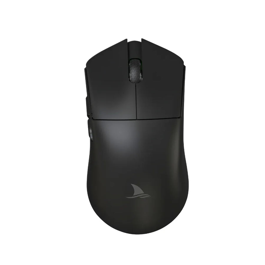 Vue avant de la souris Darmoshark M3 Noir