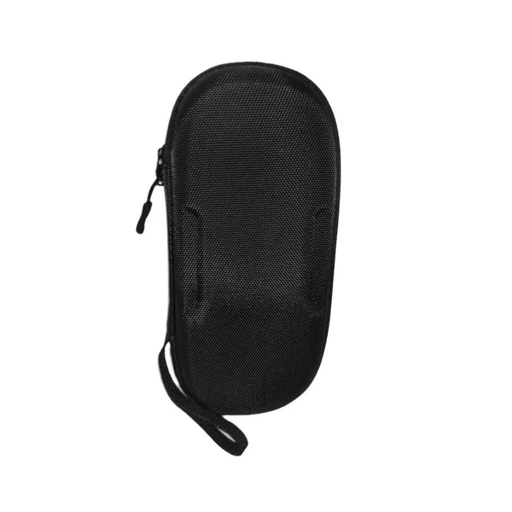 Étui de transport ultra-résistant pour Retroid Pocket 5 vue latérale, coque rigide noire avec zip et poignée.
