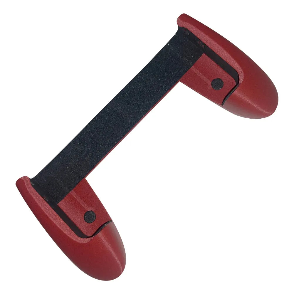 Grip pour console portable RG35XX H en rouge, mousse douce et revêtement anti-glisse pour un confort maximal.