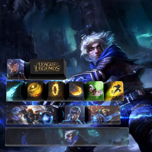 League of Legends Ezreal Keycaps – 12er Set für mechanische Tastaturen