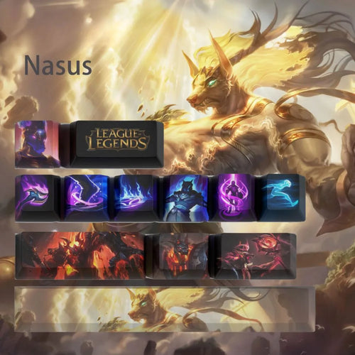 Nasus-Tastenkappen für mechanische Tastaturen – 12er-Set PBT
