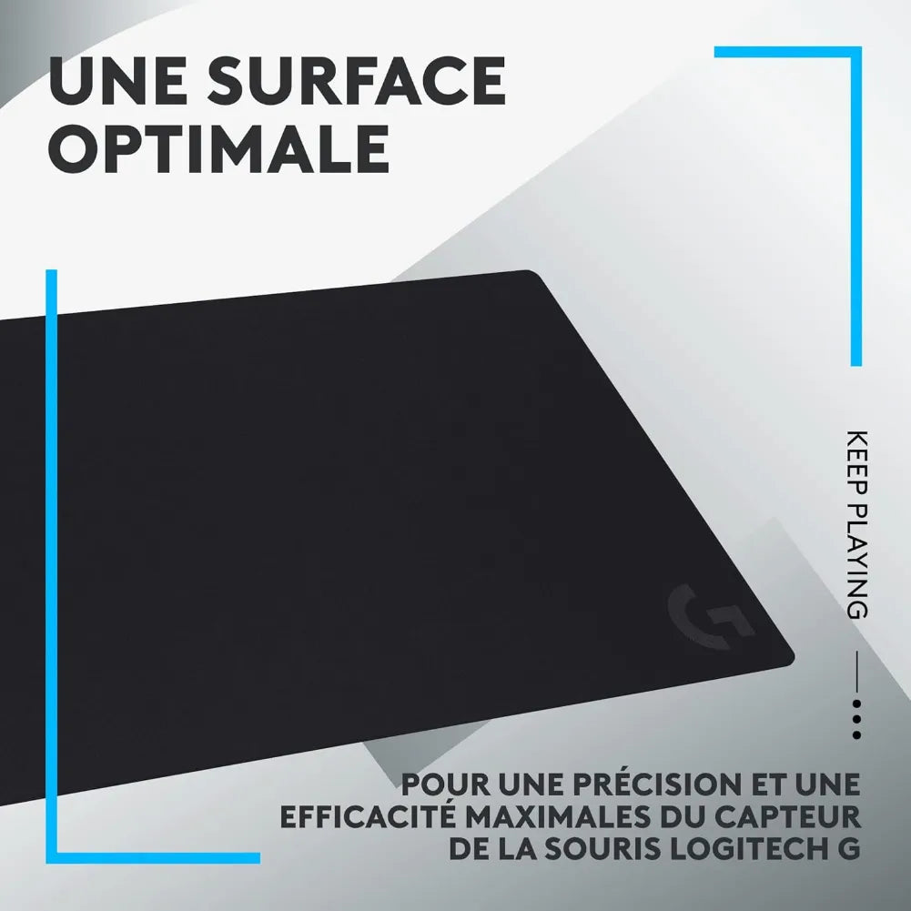 Tapis de souris Logitech G G840 offrant une surface optimale pour un contrôle précis lors des parties de jeu.