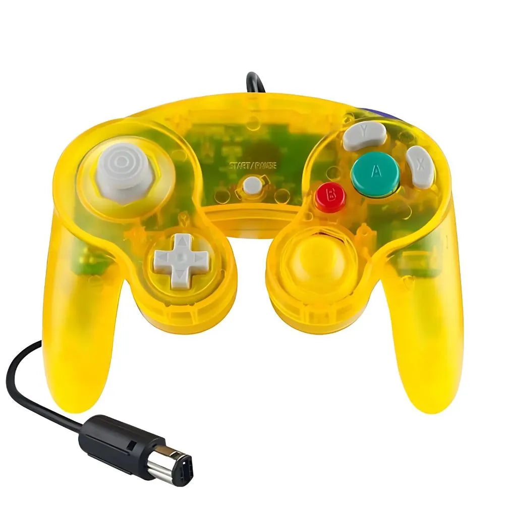 Manette GameCube de couleur Jaune Transparent