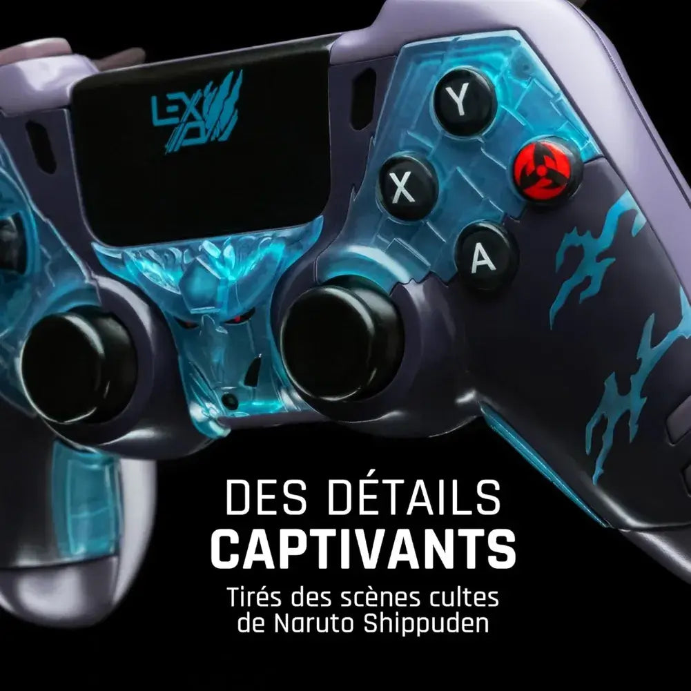 Gros plan sur le relief 3D représentant Kakashi sur la manette