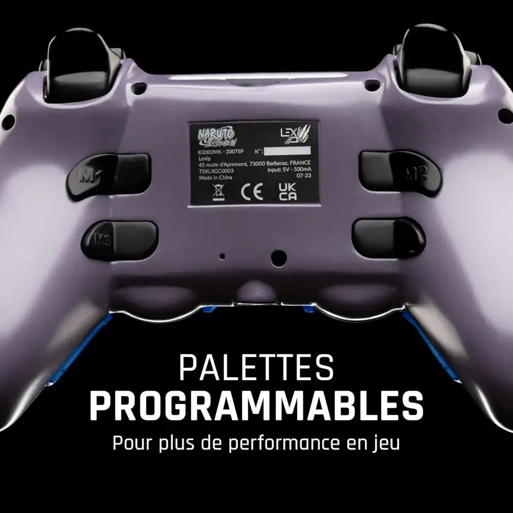 Palettes programmables à l’arrière de la manette Madara