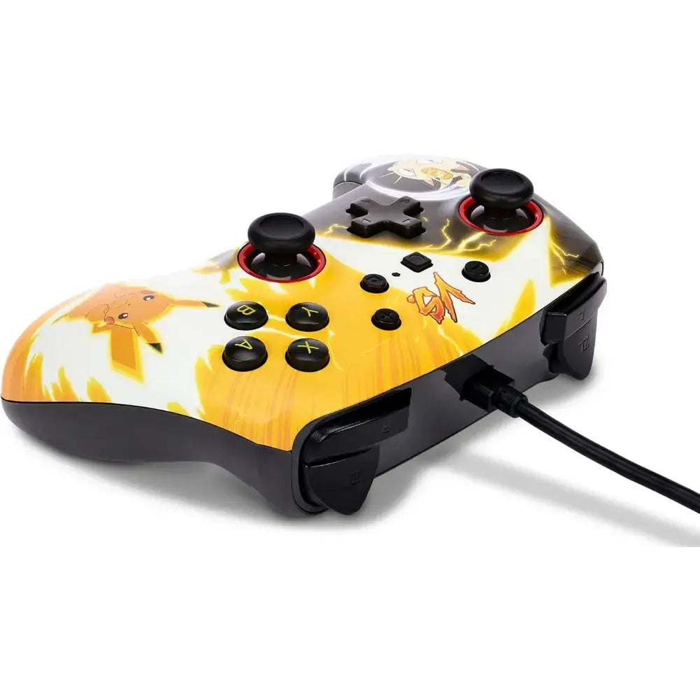 Vue latérale montrant l’ergonomie de la manette PowerA