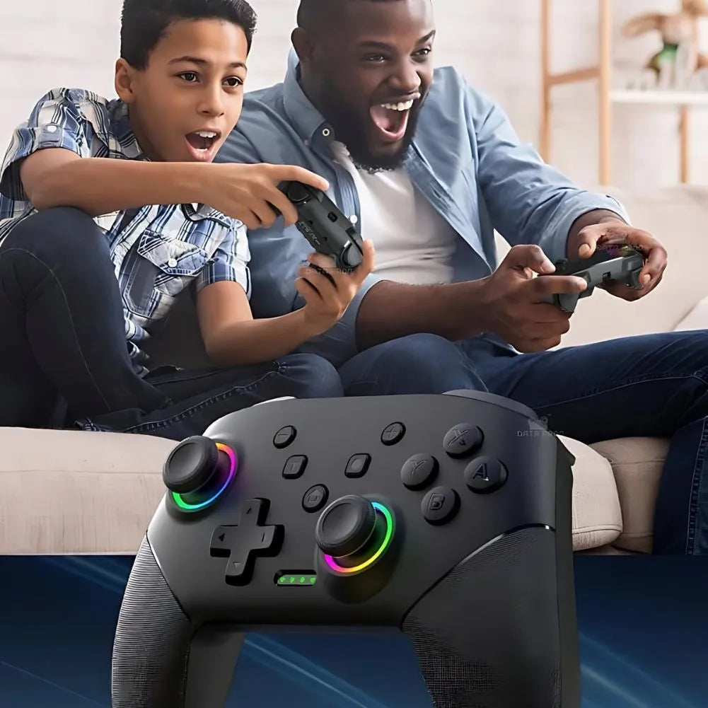 Manette Switch RGB Sans-fil de couleur Noir