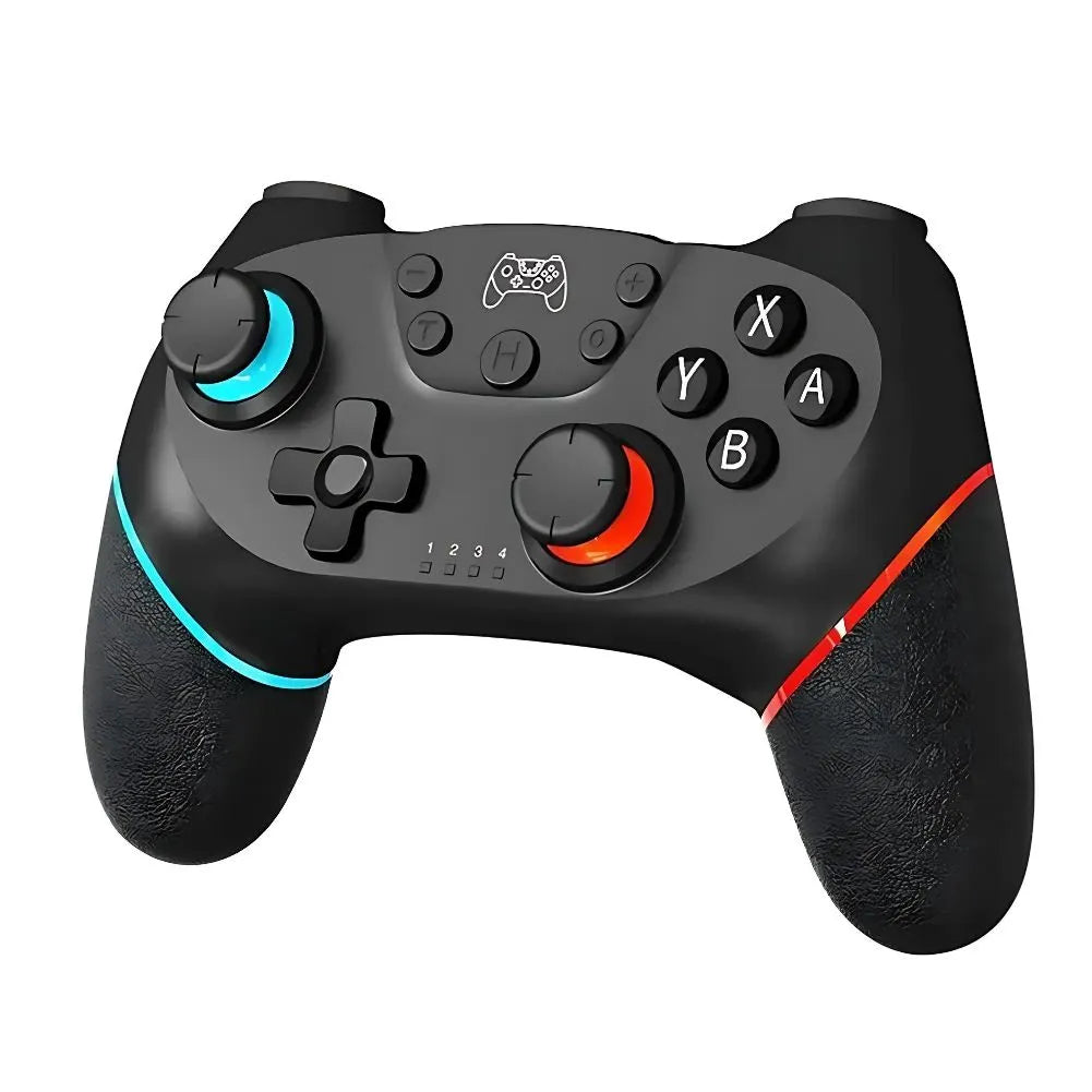 Manette Switch Sans-fil Techtinter de couleur bleu et rouge