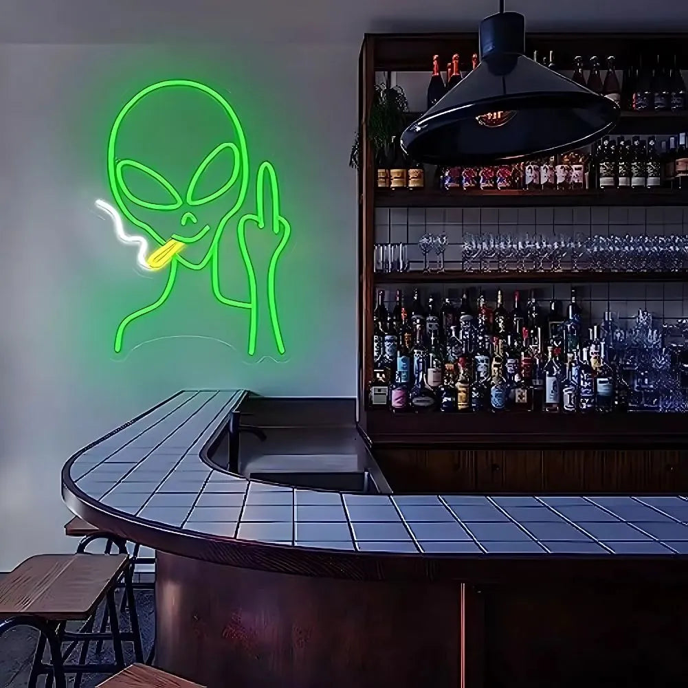 Panneau Alien Vert