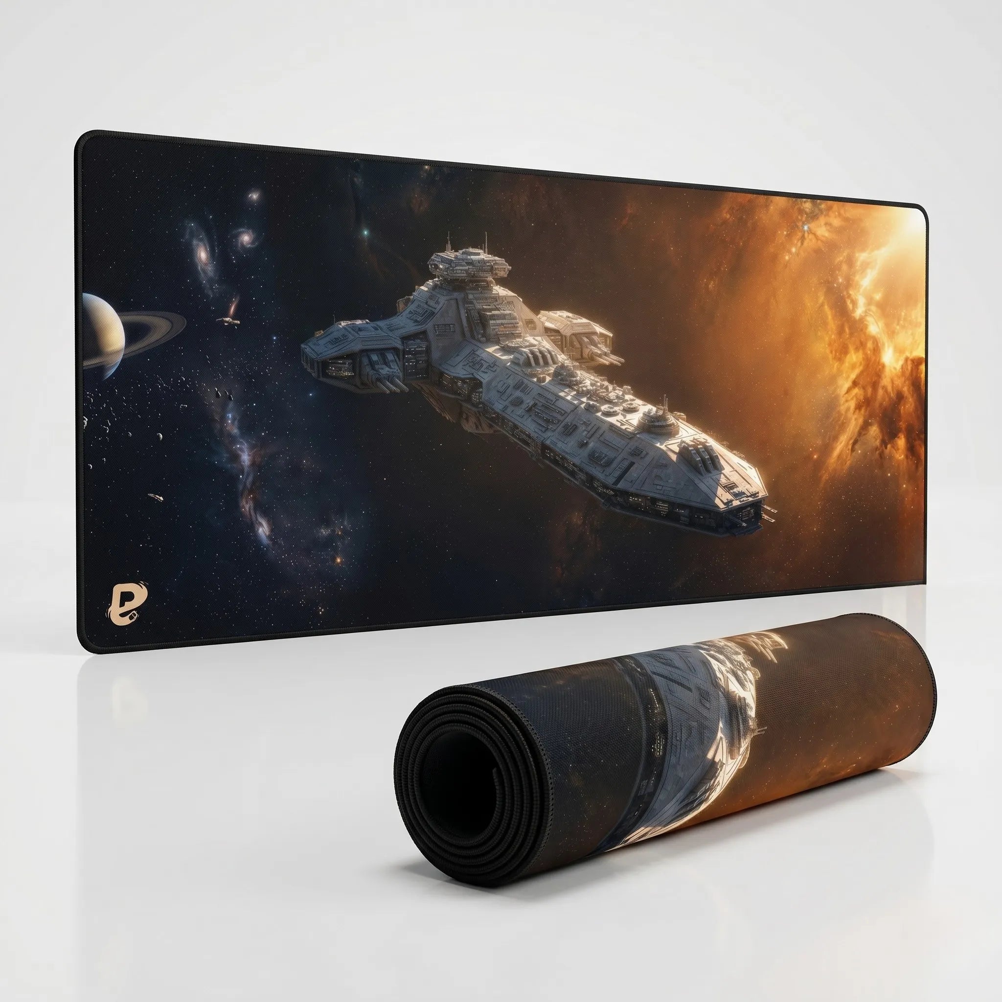 Tapis Souris XXL Vaisseau Spatial | PopMyPad | 900x400mm | 3mm | Vitesse Ultime
