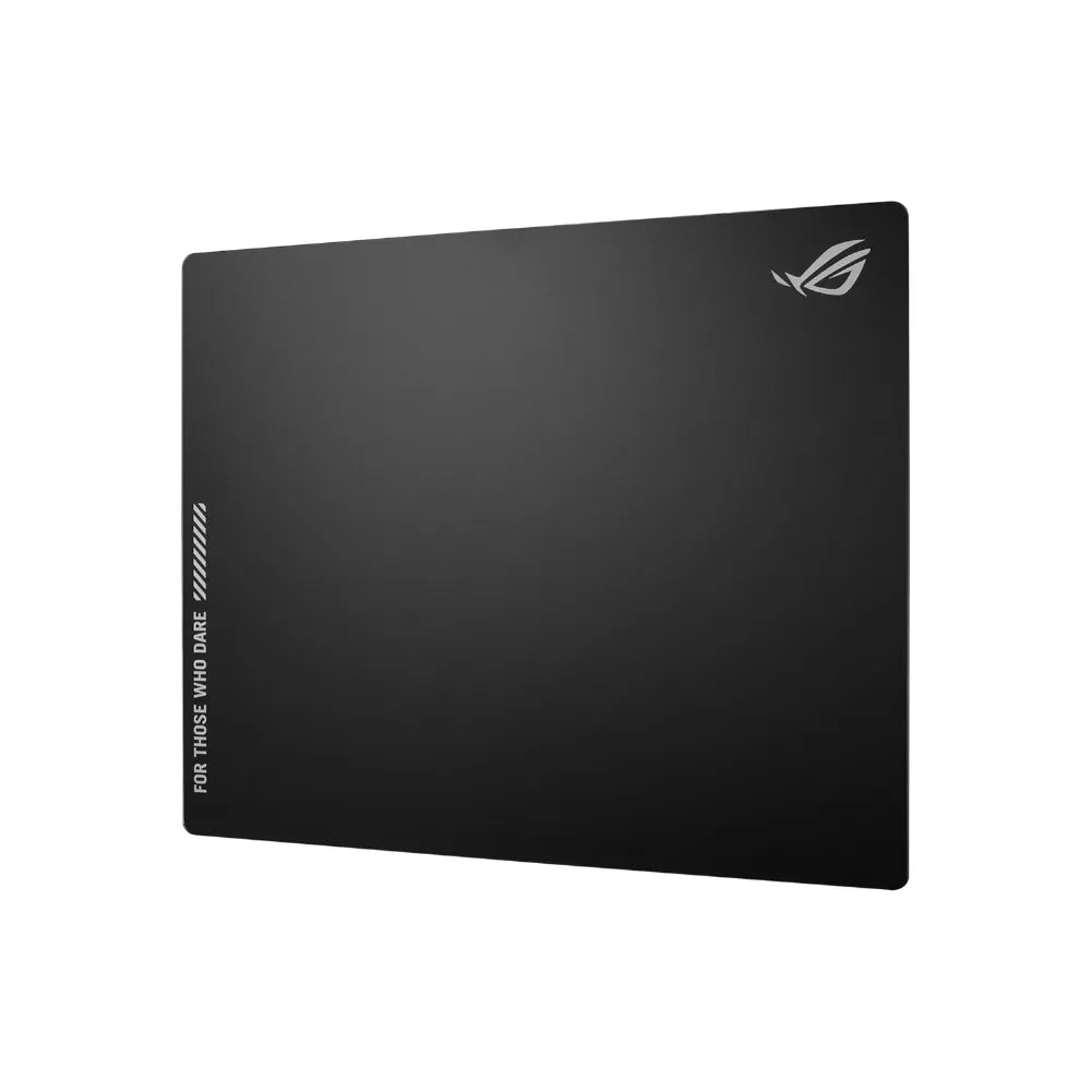 ROG Moonstone Ace L Noir gaming mouse pad with sleek design and anti-slip base for pro gamers.