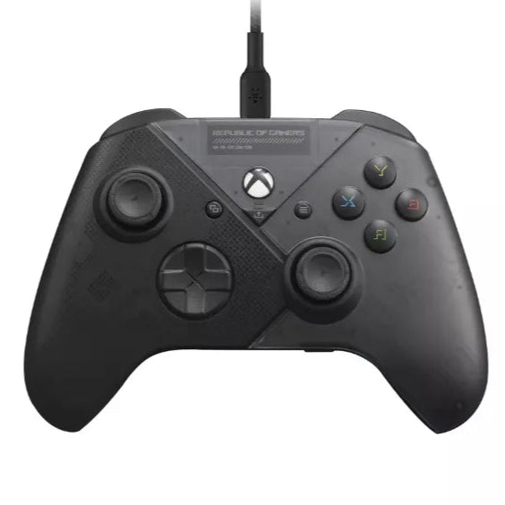 Manette ROG Raikiri pour PC et Xbox, avec gâchettes réglables et son premium, design ergonomique.