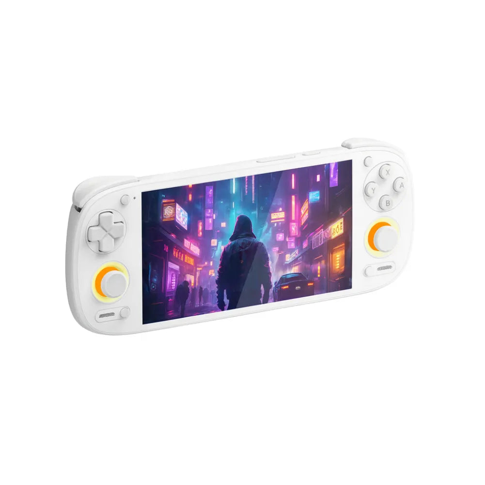 Retroid Pocket 5 - Console portable AMOLED avec écran de jeu coloré et commandes ergonomiques.