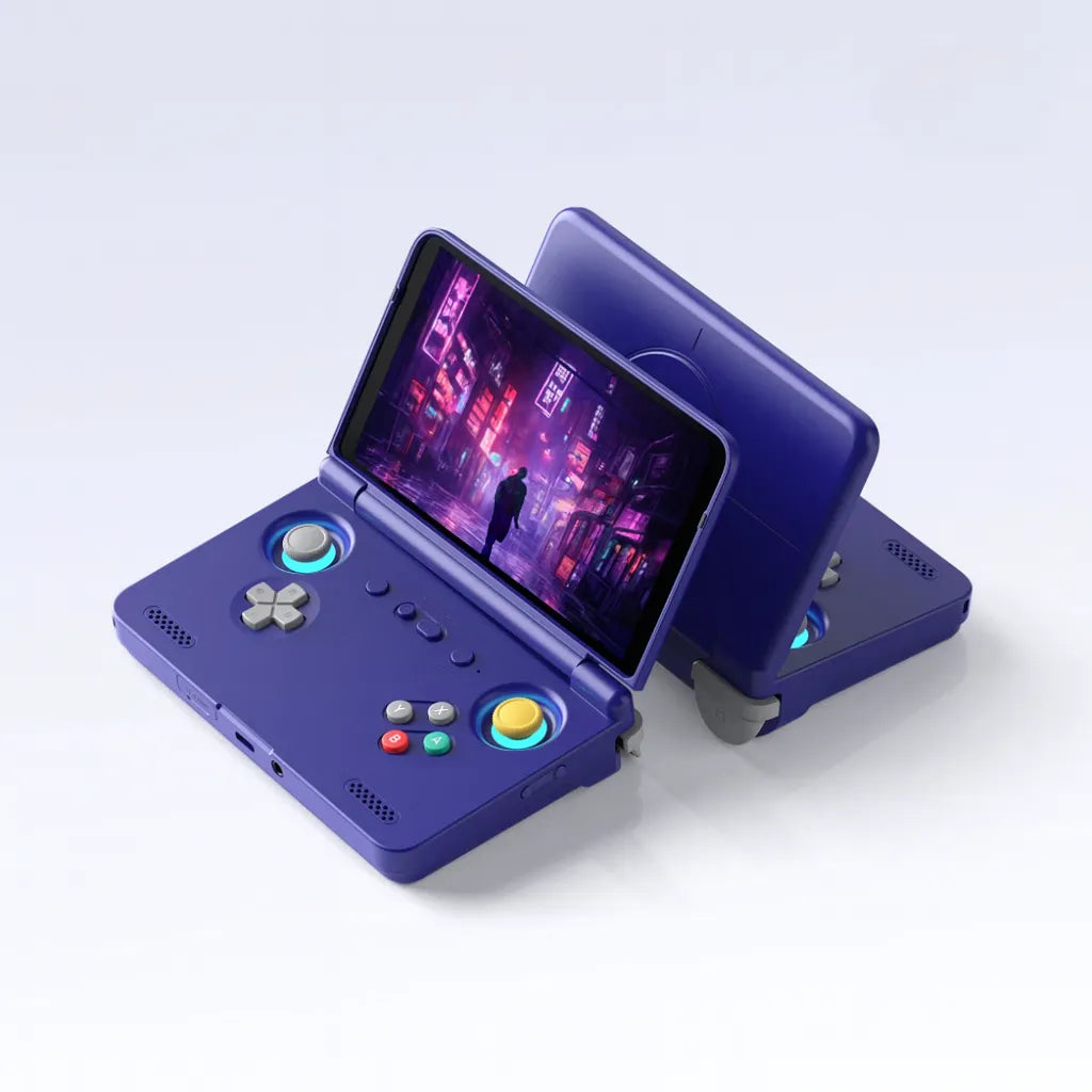 Retroid Pocket Flip 2 - console portable AMOLED avec écran de 5,5 pouces et design pliable.