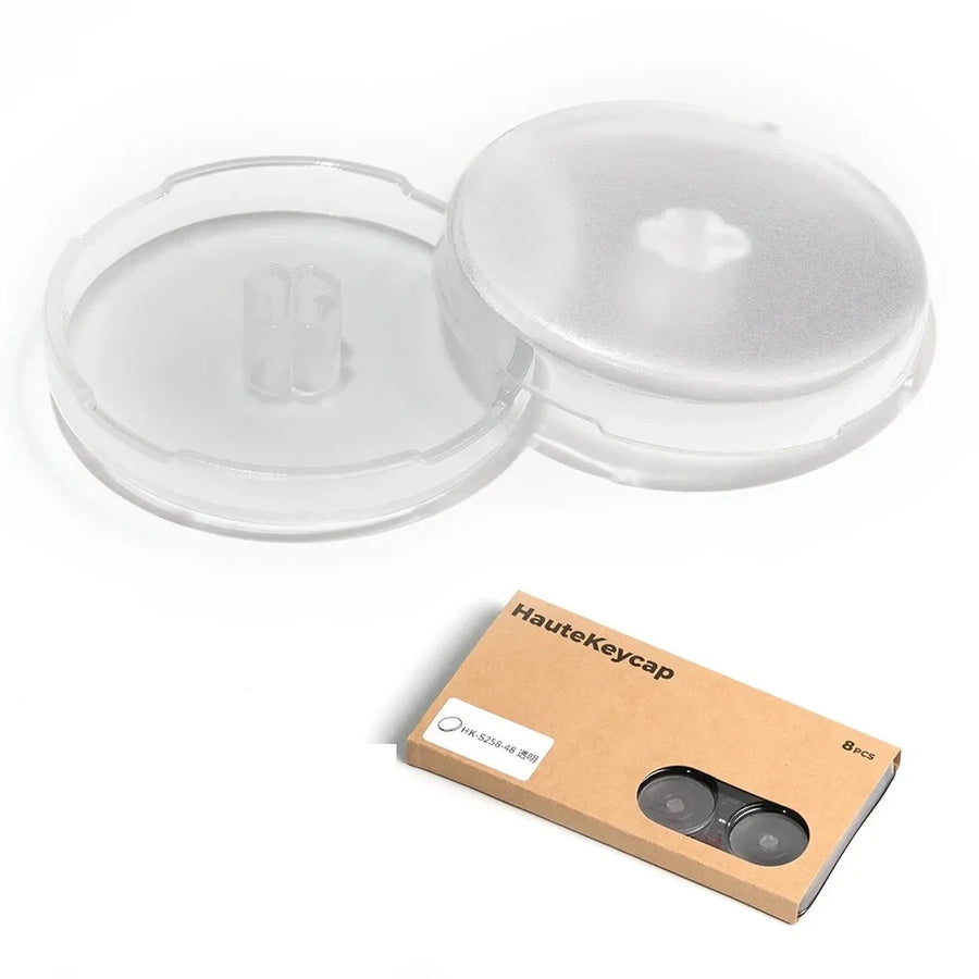 Haute42 25.8 mm hitbox caps, Translucent white colour — image 16