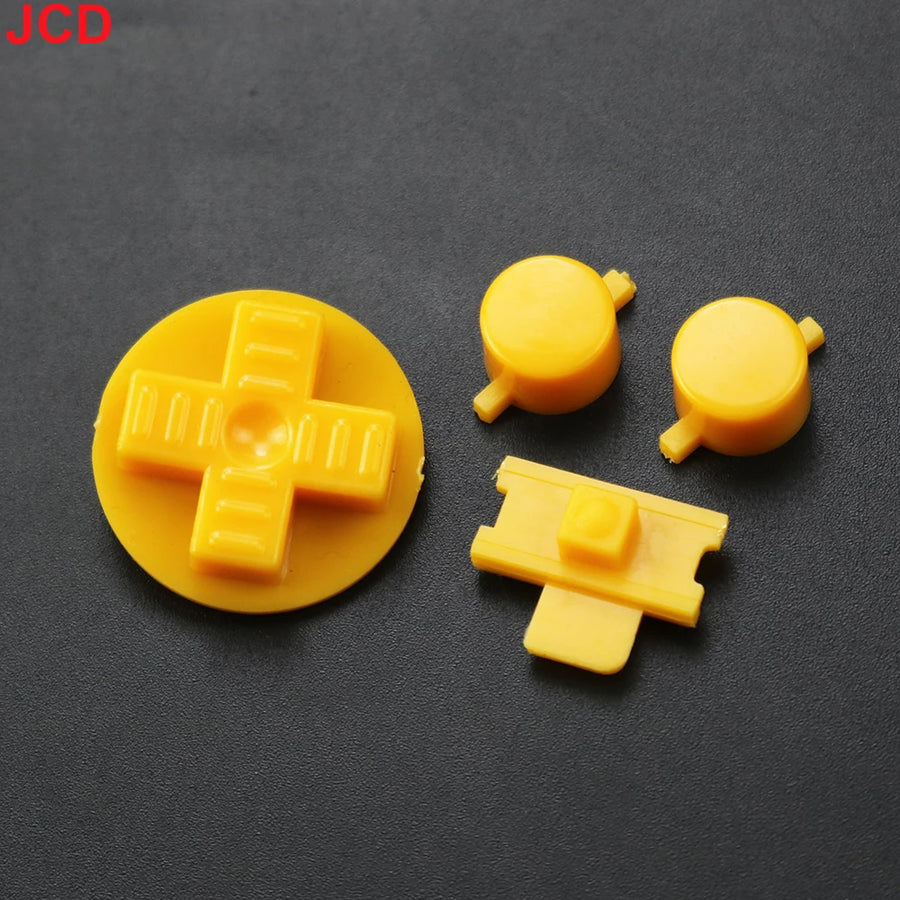 Kit de boutons A/B et croix directionnelle de remplacement pour Game Boy classique — Jaune