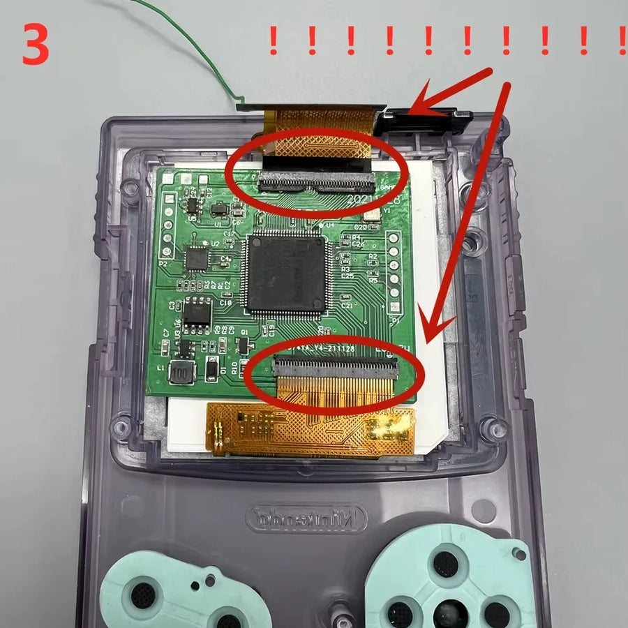 Écran IPS 2,45 pouces de remplacement pour Game Boy Color, montage sans découpe de coque — visuel 5
