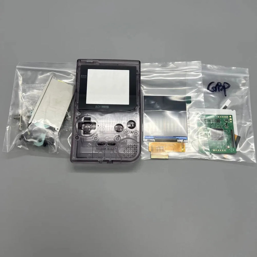 2.6" IPS screen for Game Boy Pocket with shell, translucent purple colour — image 20