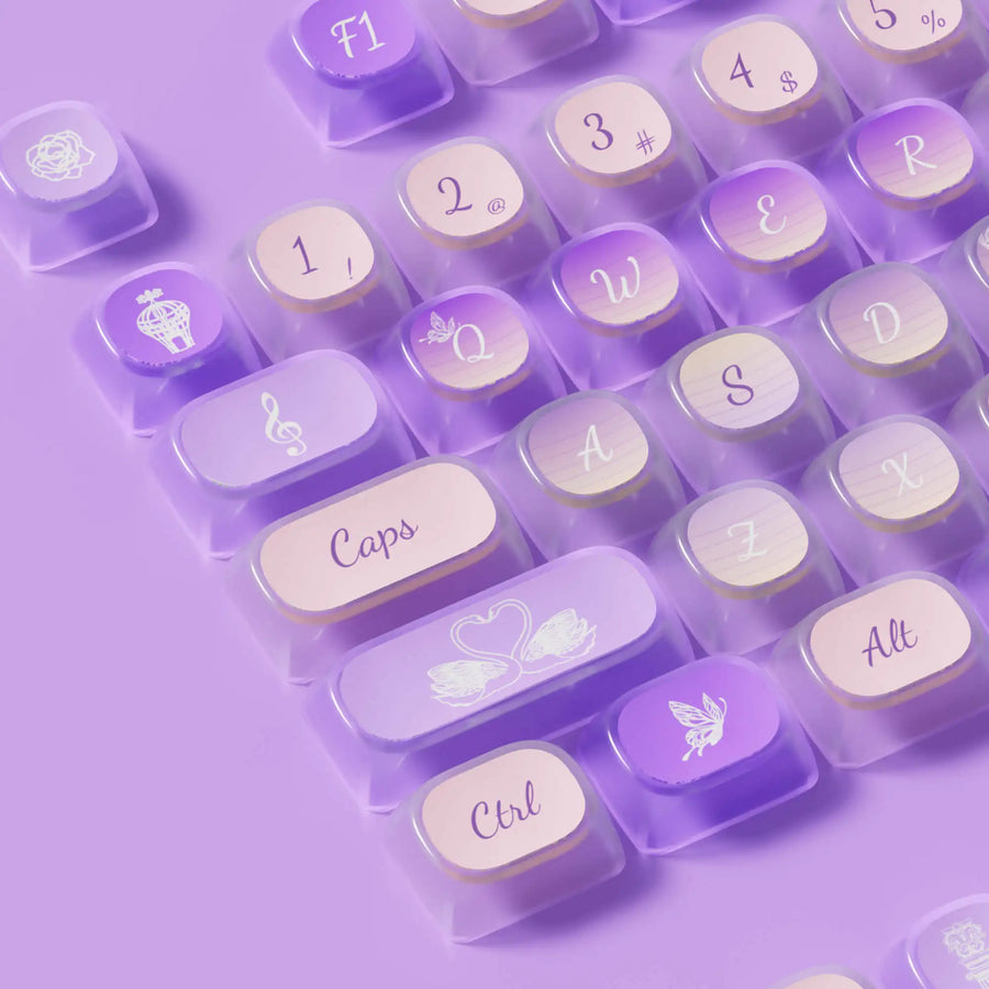 Set de keycaps PBT Akko, profils MOG/MOA/MAO, dye-sublimation 5 faces, tiges MX (visuel 37)