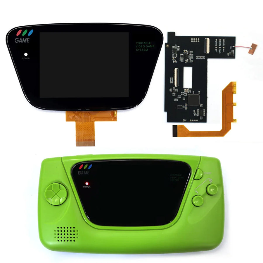 Game-Gear-IPS-Bildschirmkit mit Gehäuse (grün)