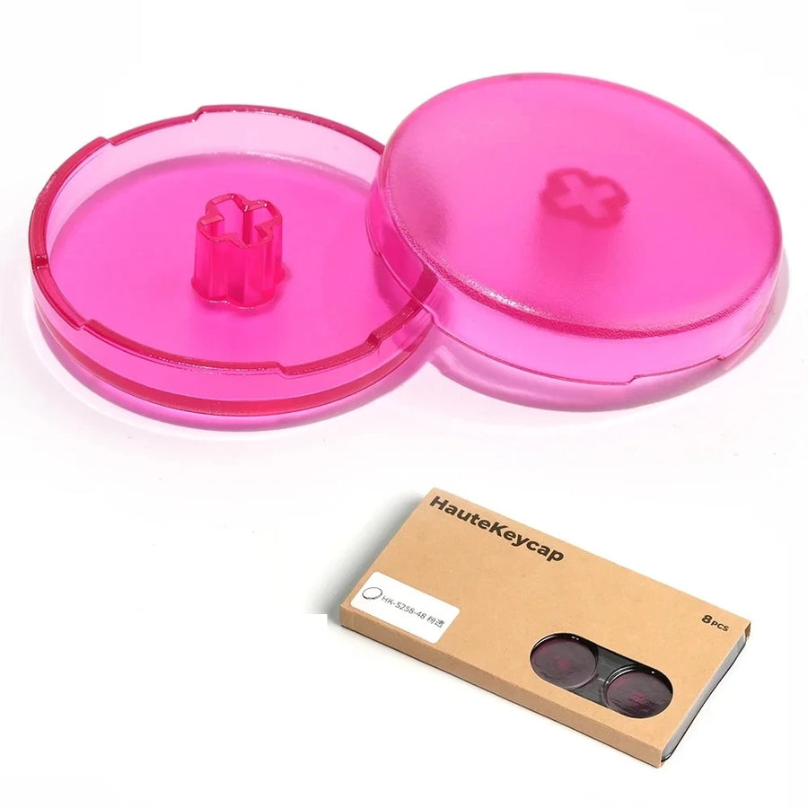 Haute42 25.8 mm hitbox caps, Translucent pink colour — image 10