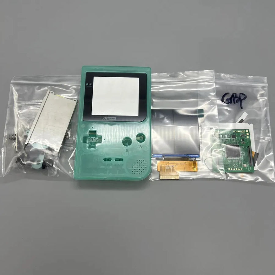 2.6" IPS screen for Game Boy Pocket with shell, glacier blue colour — image 22