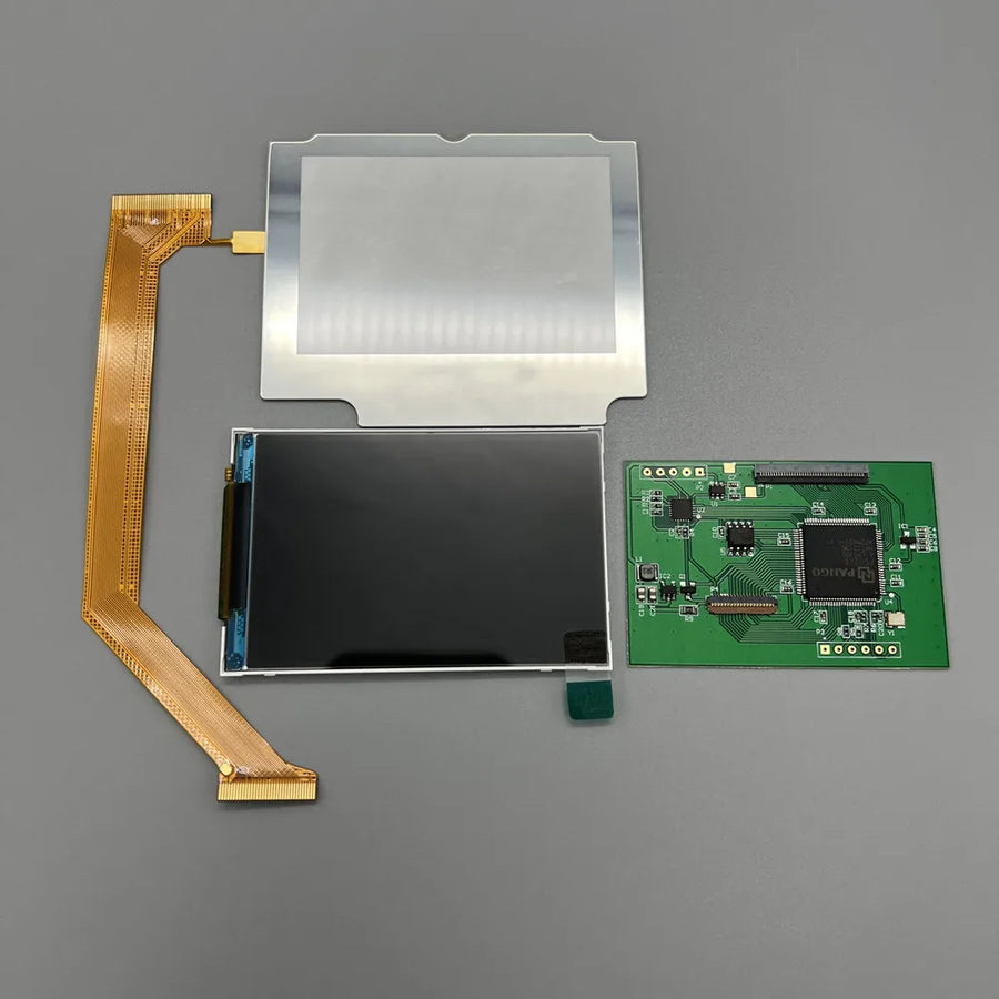 Écran IPS 3 pouces de remplacement pour Game Boy Advance SP — Écran 3,0 pouces SP argent