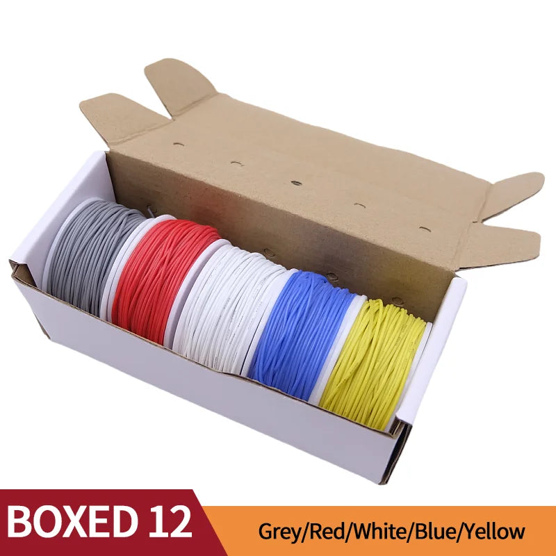 Kit de fil de câblage silicone 5 couleurs à âme de cuivre étamé, sections 20 à 30 AWG, pour modding et réparation — visuel 21