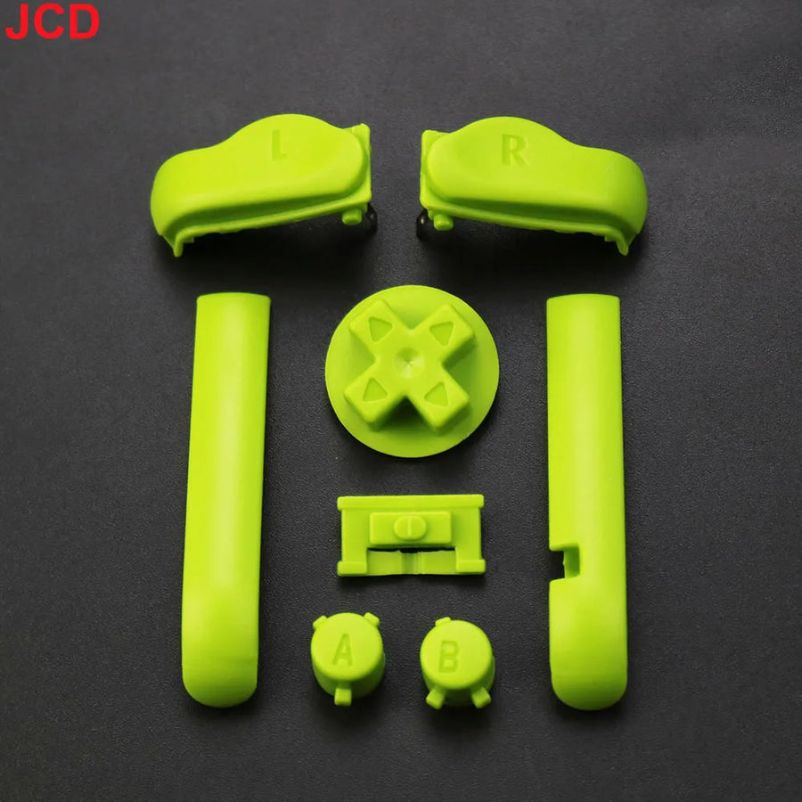 Jeu de boutons de remplacement pour Game Boy Advance : A/B, croix directionnelle et gâchettes L/R — Vert