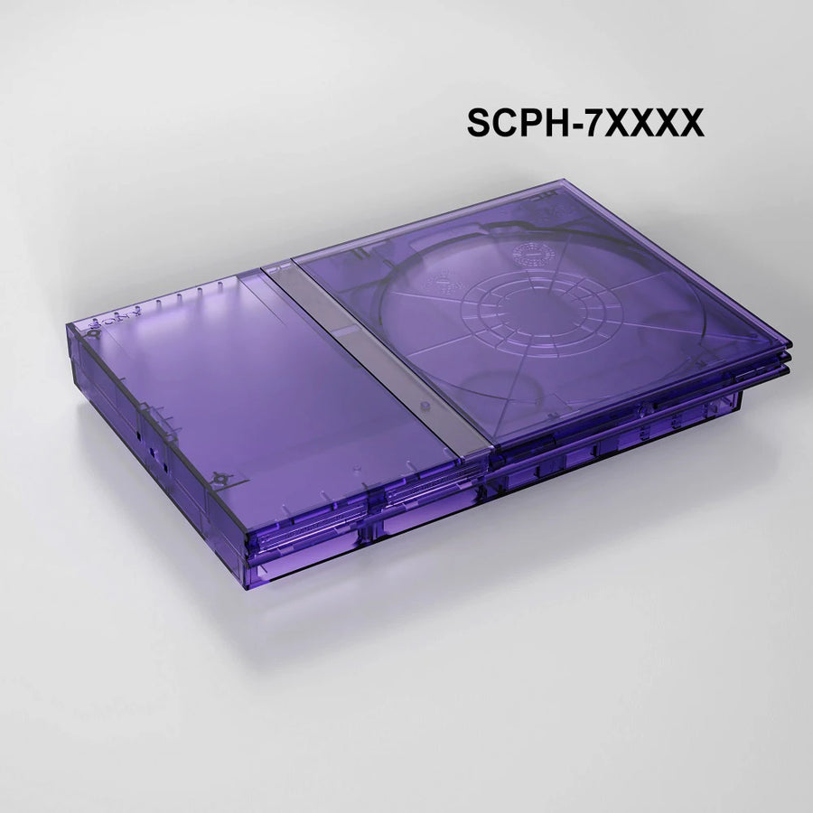 BitFunx translucent replacement shell for PS2 Slim, SCPH-7xxxx · Translucent purple — image 9