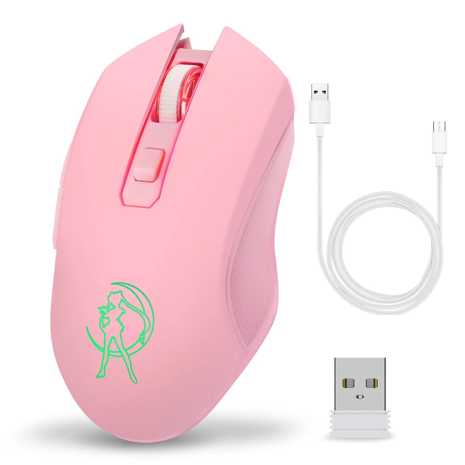 Souris Gaming Rose Sans-fil