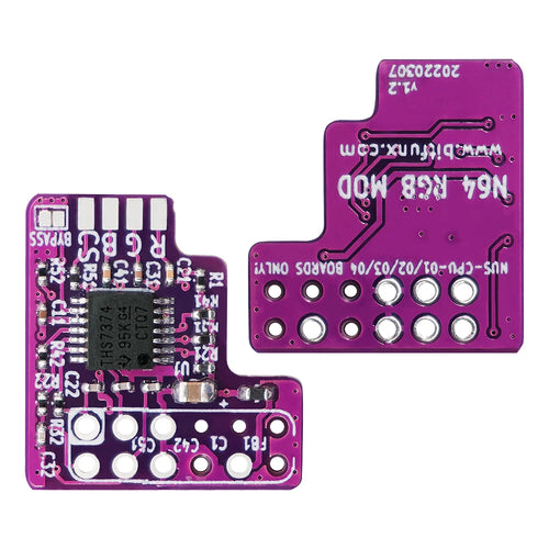 RGB mod kit for N64 NTSC — solder-in RGB output, optional RGB cable
