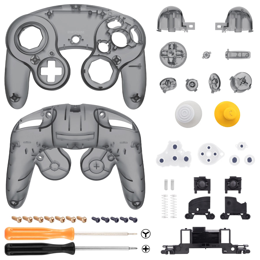 eXtremeRate Gehäuse für GameCube-Controller, Farbe Schwarz transluzent — Bild 15