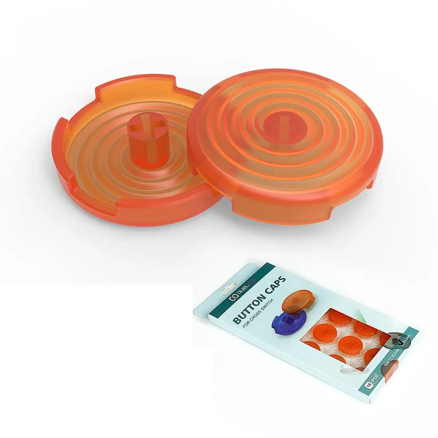TicKnot hitbox button caps, translucent orange — image 13