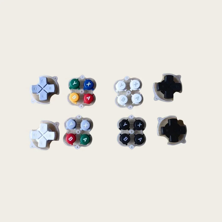Tasten A, B, X, Y und Steuerkreuz für Retroid Pocket 5, mehrere Farben