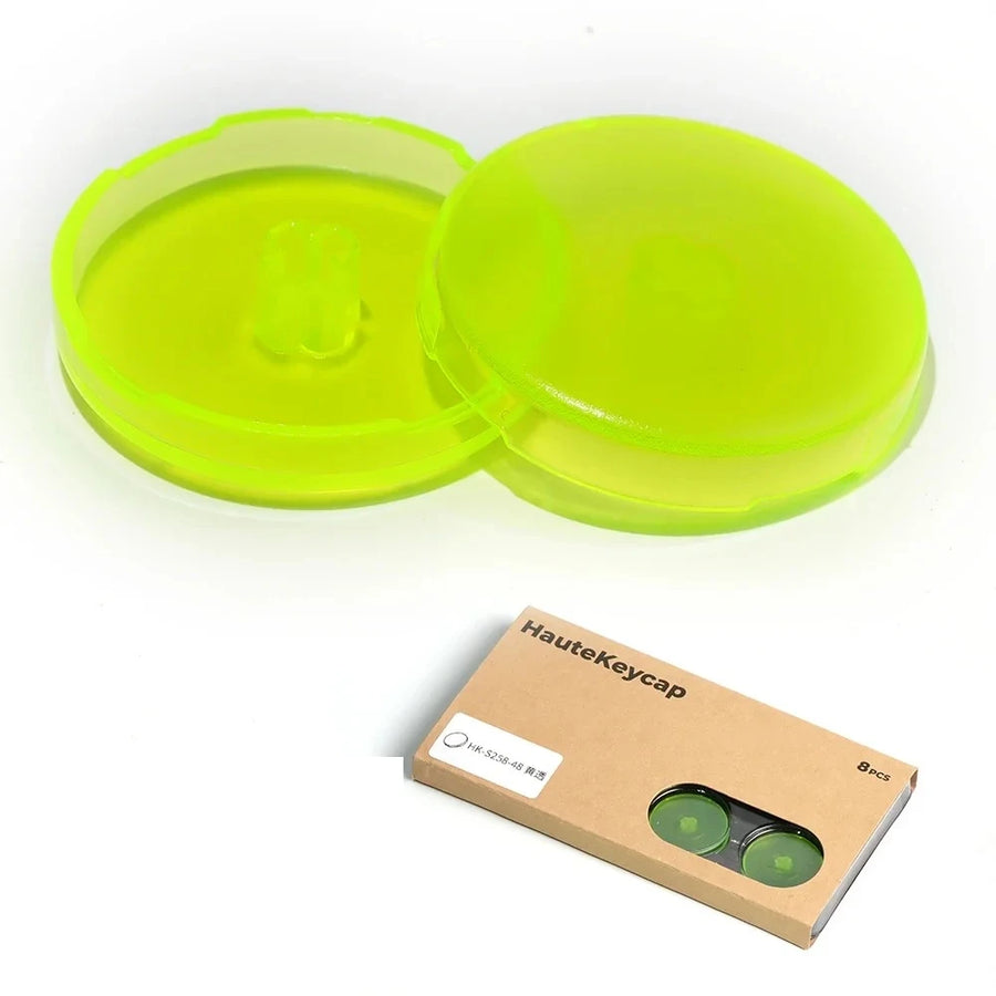 Haute42 25.8 mm hitbox caps, Translucent yellow colour — image 8