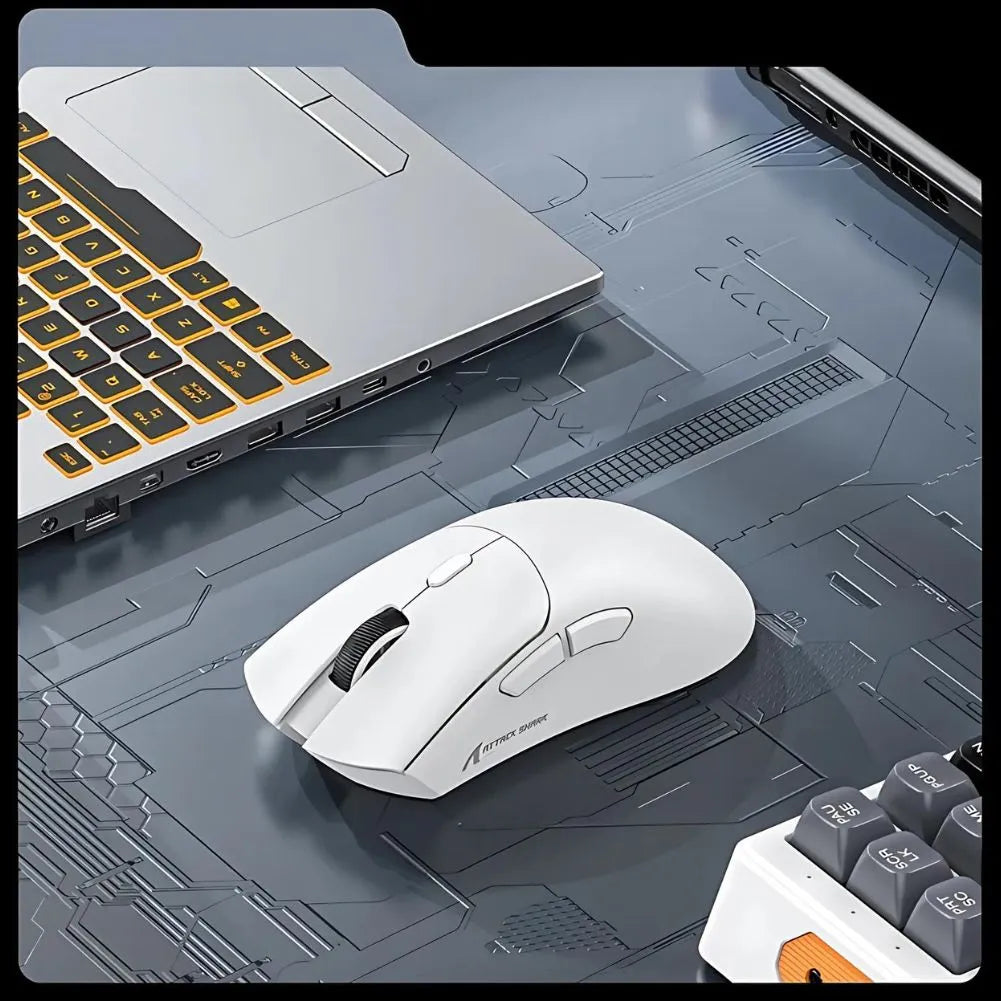 Souris Gamer Attack R1 Blanc Sans-fil