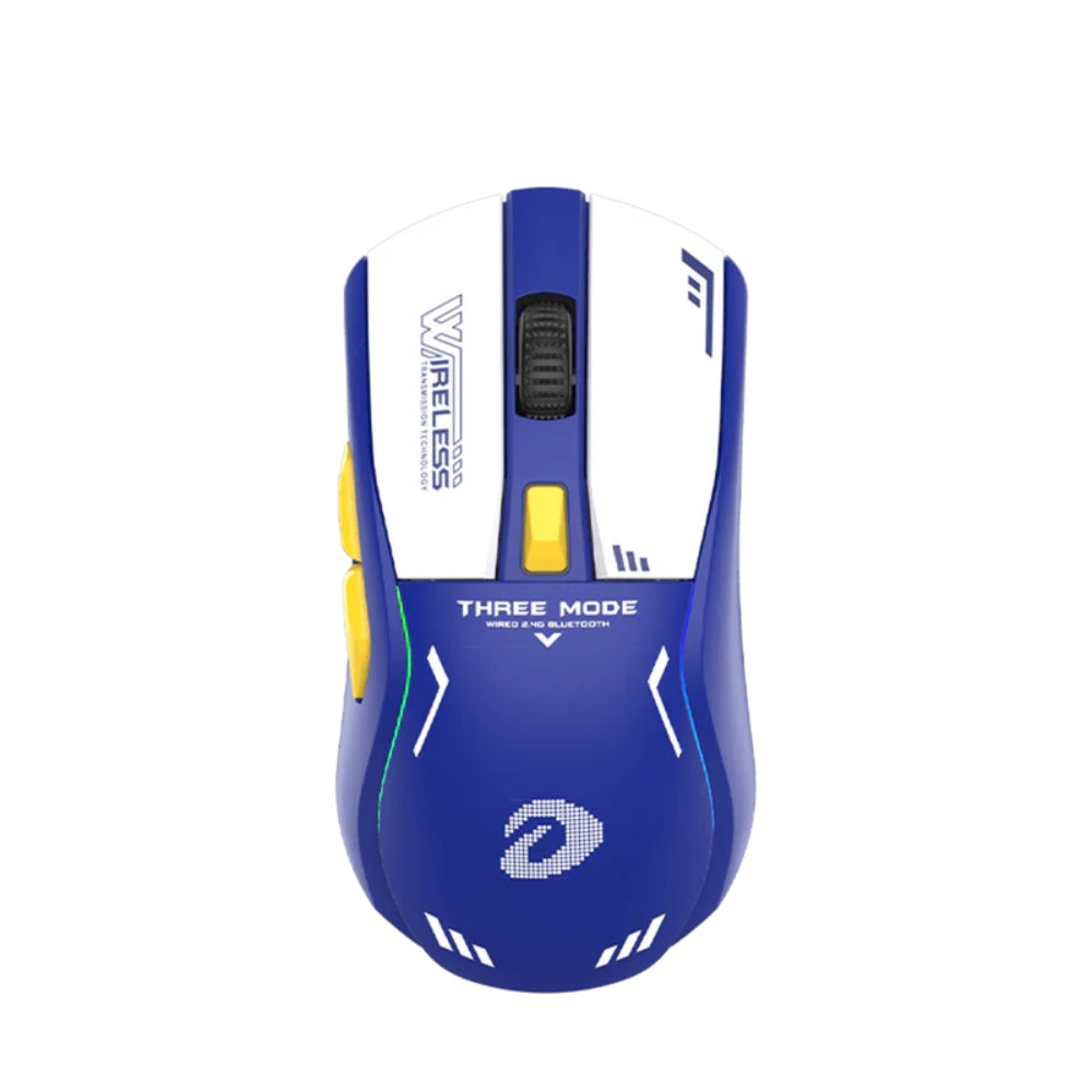 Souris sans-fil dareu A950 bleu vue dessus