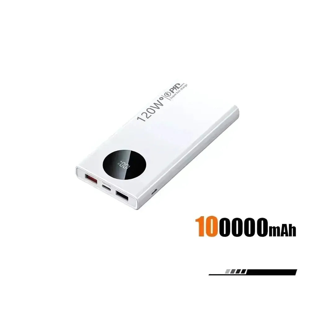 VIVO Power Bank 120W — Batterie externe USB-C Puissante avec capacité de 10000mAh et ports USB.